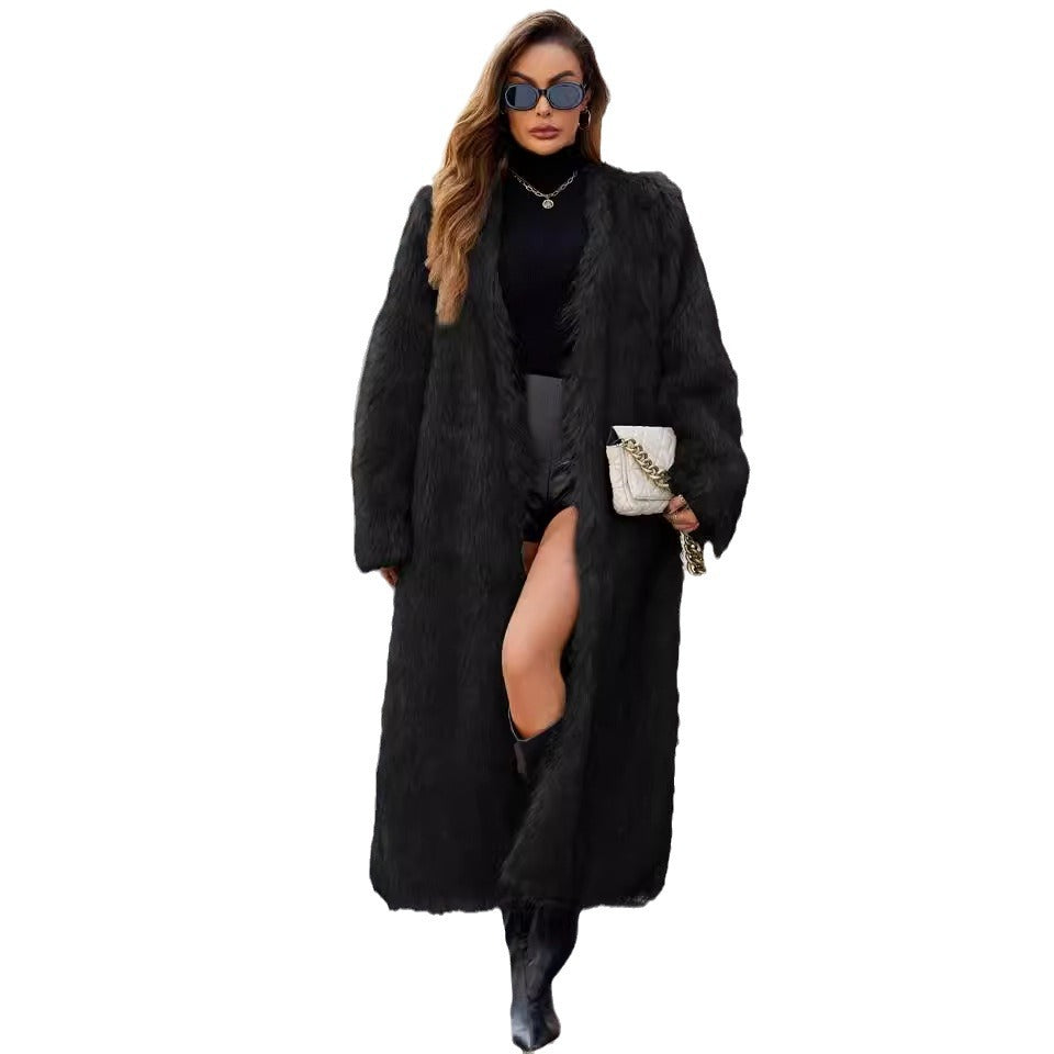 The Manhattan Long Faux Fur Coat