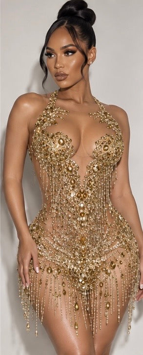 The Gilded Affair Crystal Fringe Mini