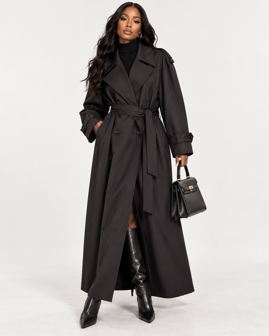 The Rich Girl Maxi Trench
