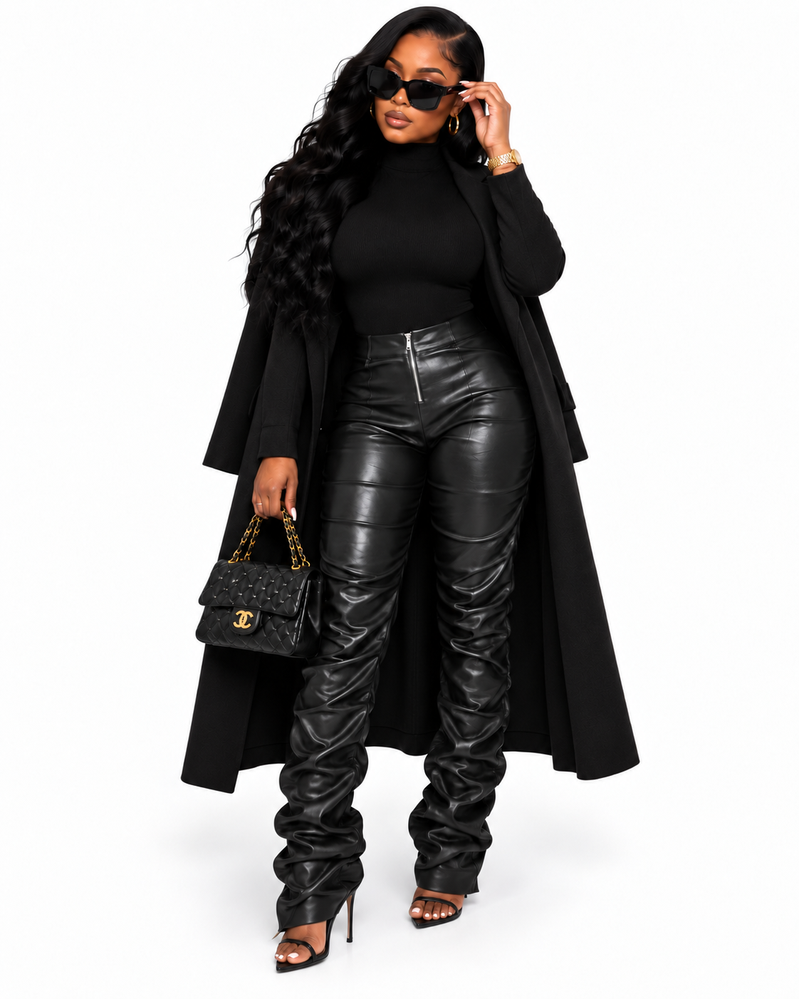 The Rich Girl Stacked Pants