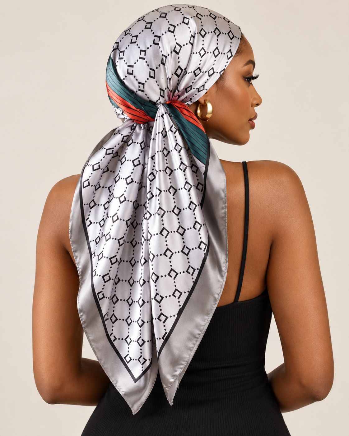 The Jet Set Satin Scarf