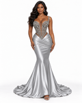 The Grand Affair Crystal Satin Gown