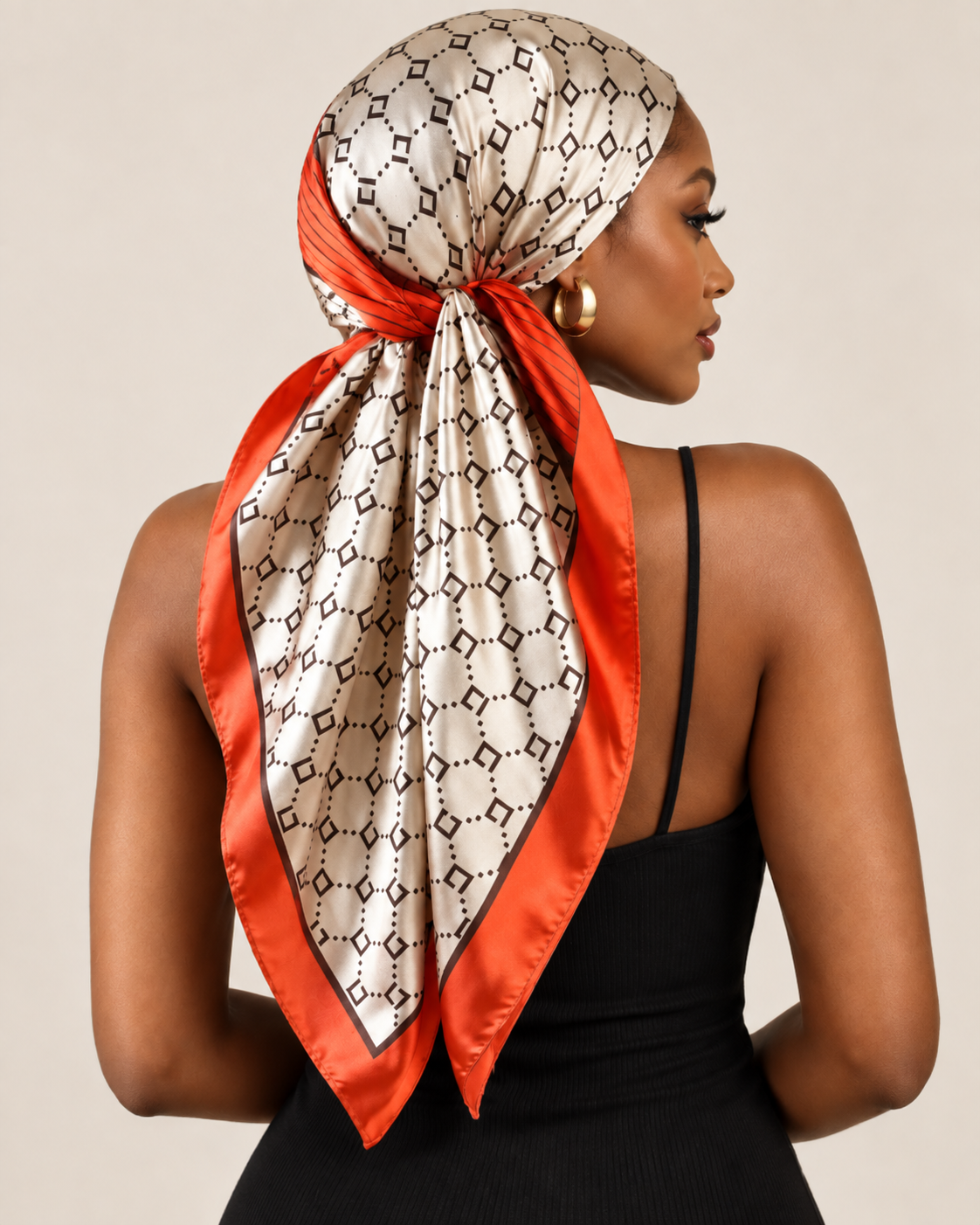 The Jet Set Satin Scarf