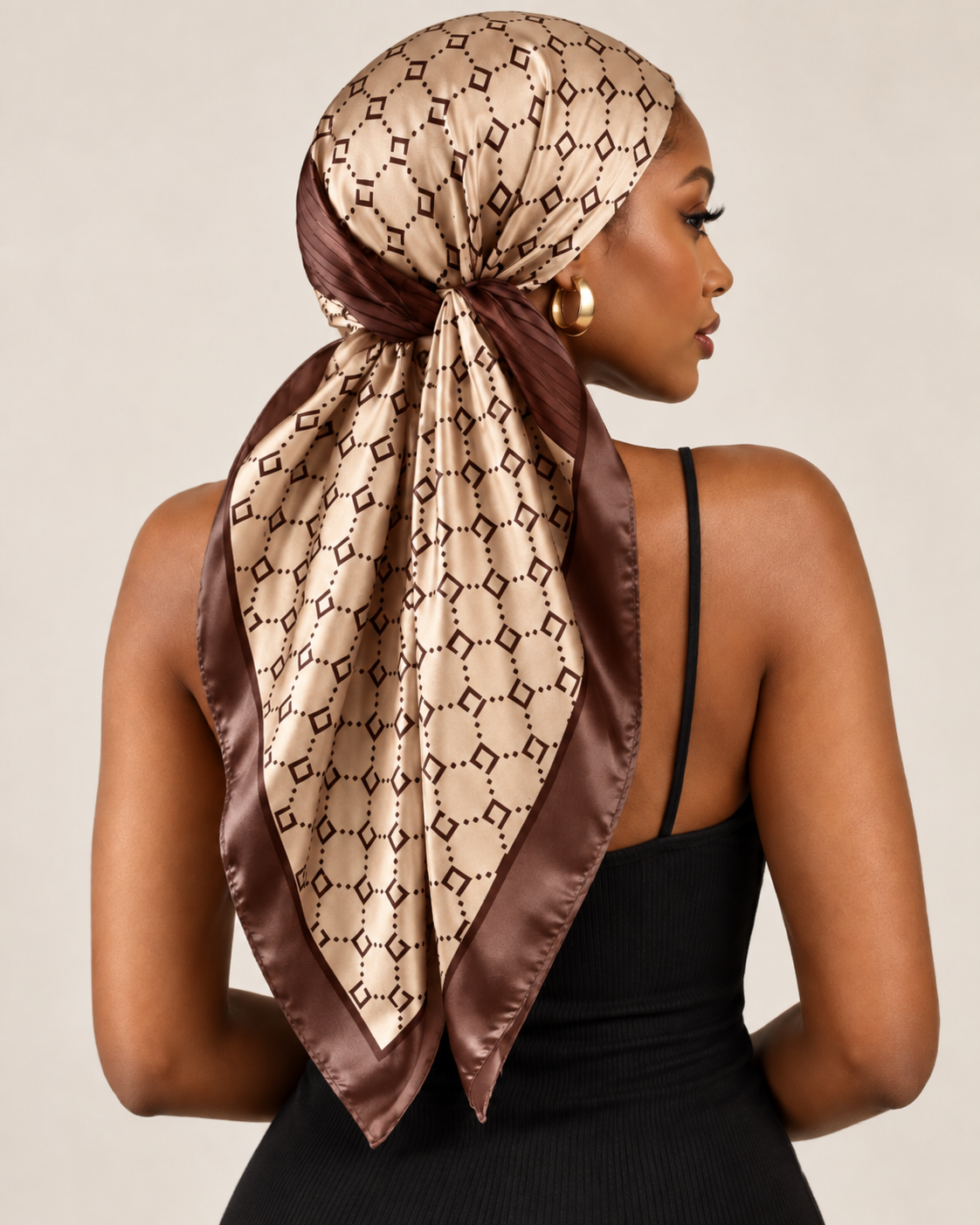 The Jet Set Satin Scarf