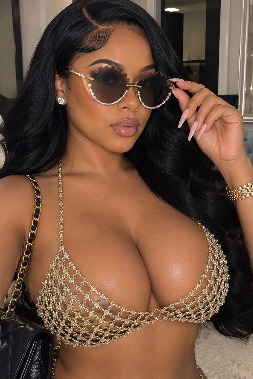 The Diamond Mesh Bralette